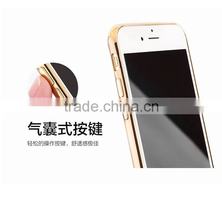 High Quality Transparent Electroplate TPU Back Case for iPhone 6plus 6s plus 5.5inch