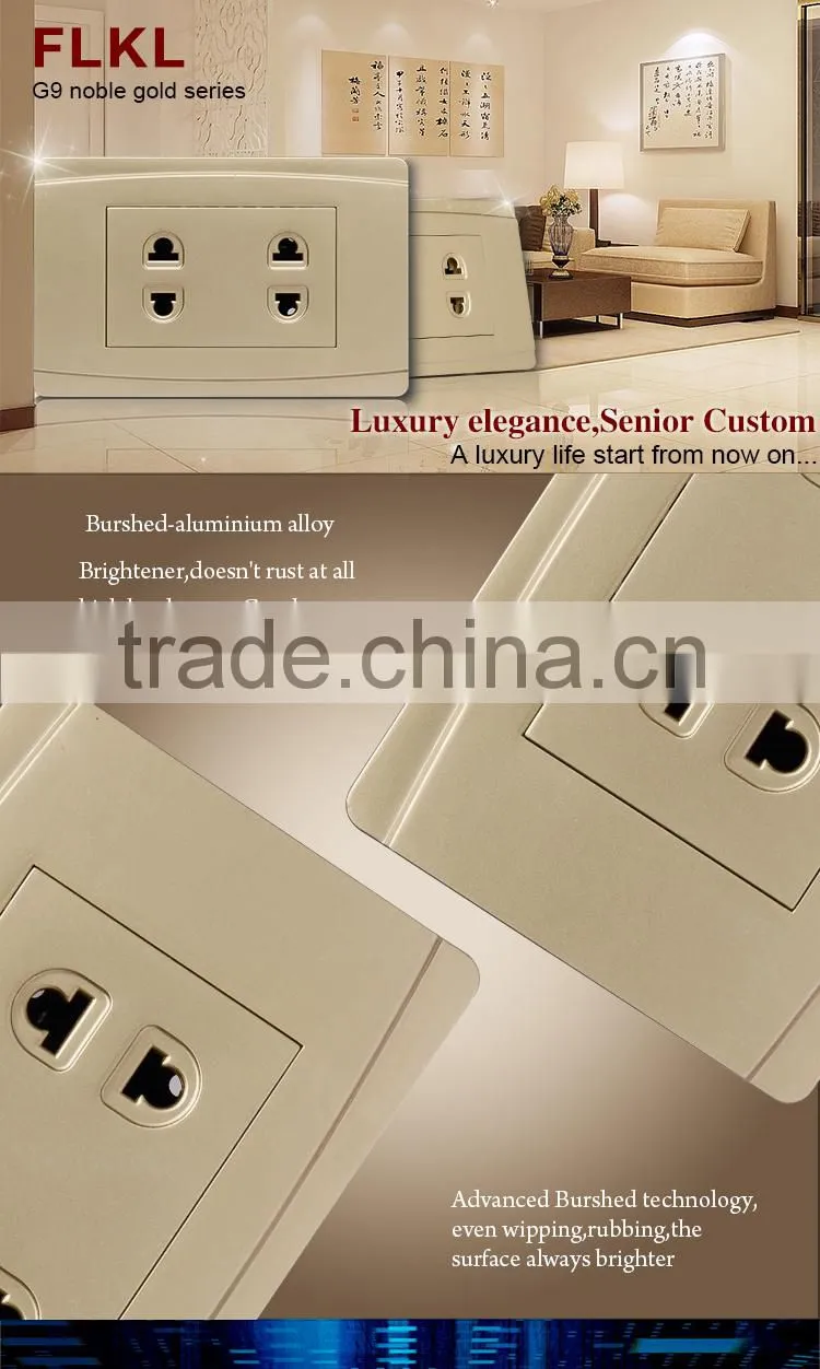 USA Standard wall mount 2 pin or 3 pin socket outlet plug