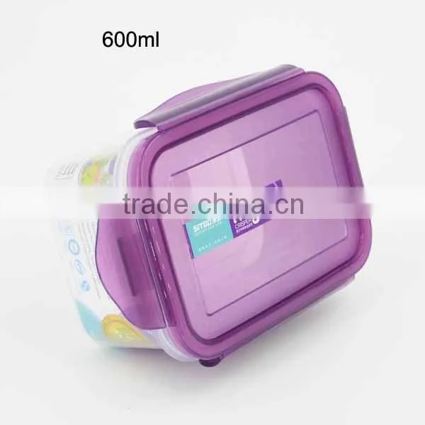 BPA FREE Microwavable Food Container Plastic with Locking Lid