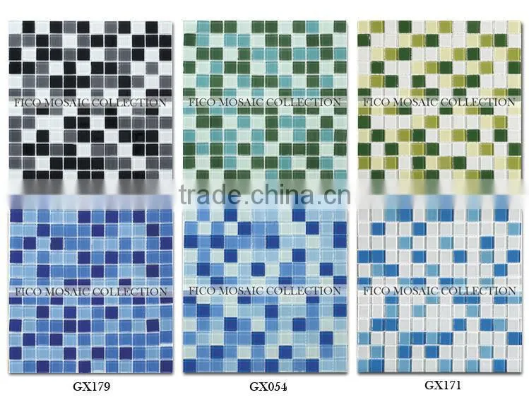 Fico mosaic, GX176, silver mirror mosaic vases