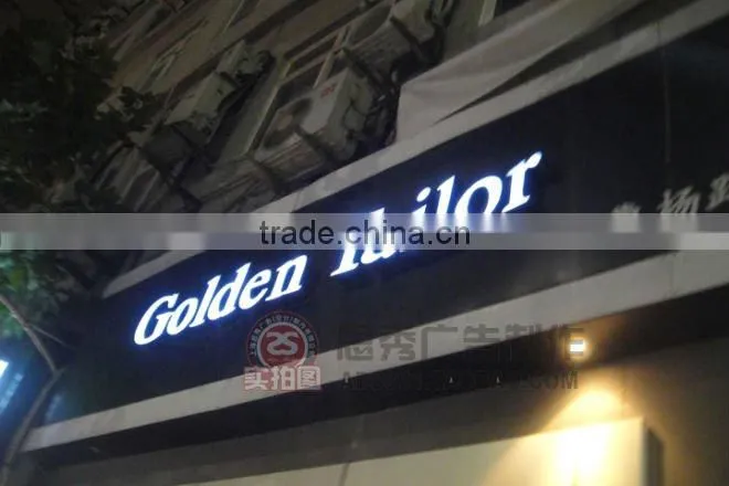 Stainless Steel Side Surface Illuminated LED Channel Letter Sign