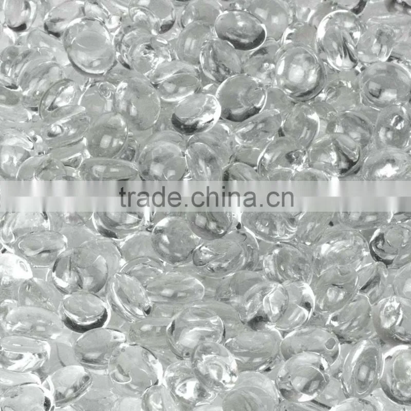 Flat glass 17-19mm ruby red glass gems ,gems stone for vase filler