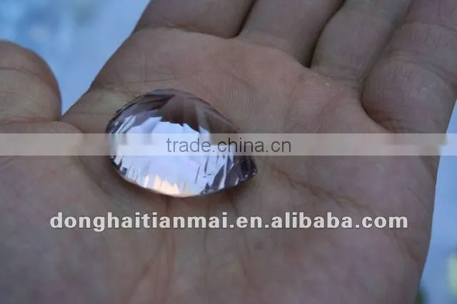 Beautiful Natural Purple Multi-Faceted Quartz Rock Crystal Carved Crystal CRAFT DIMOND