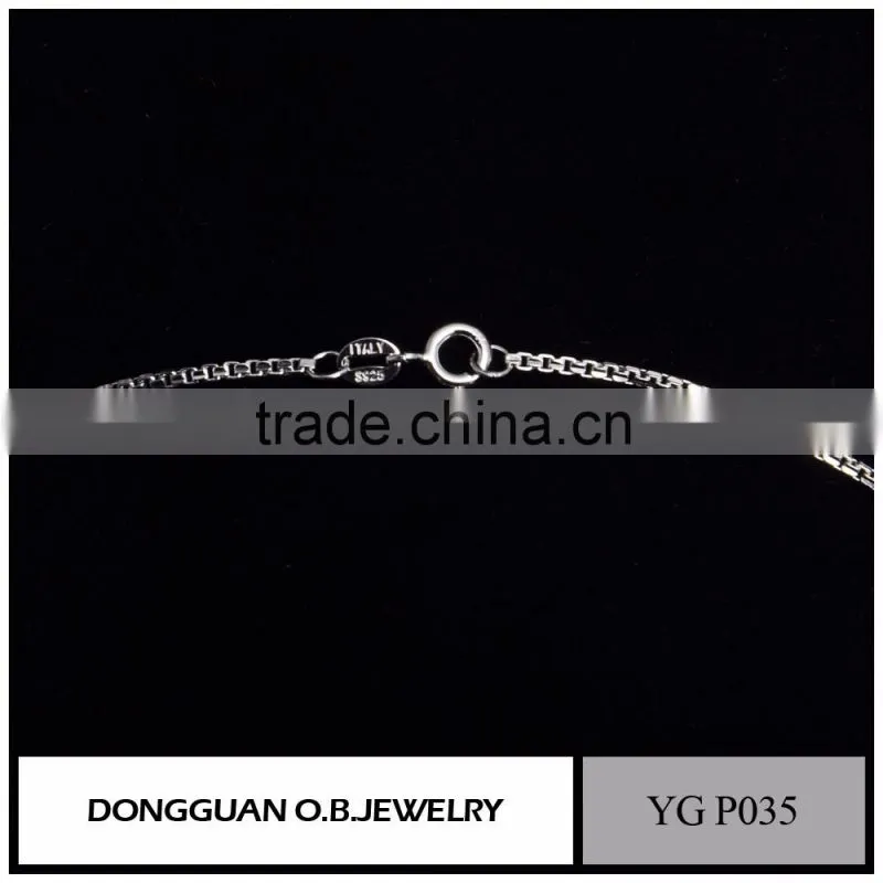 Fashion wholesale sterling silver heart necklace/crystal zircon pendant necklace