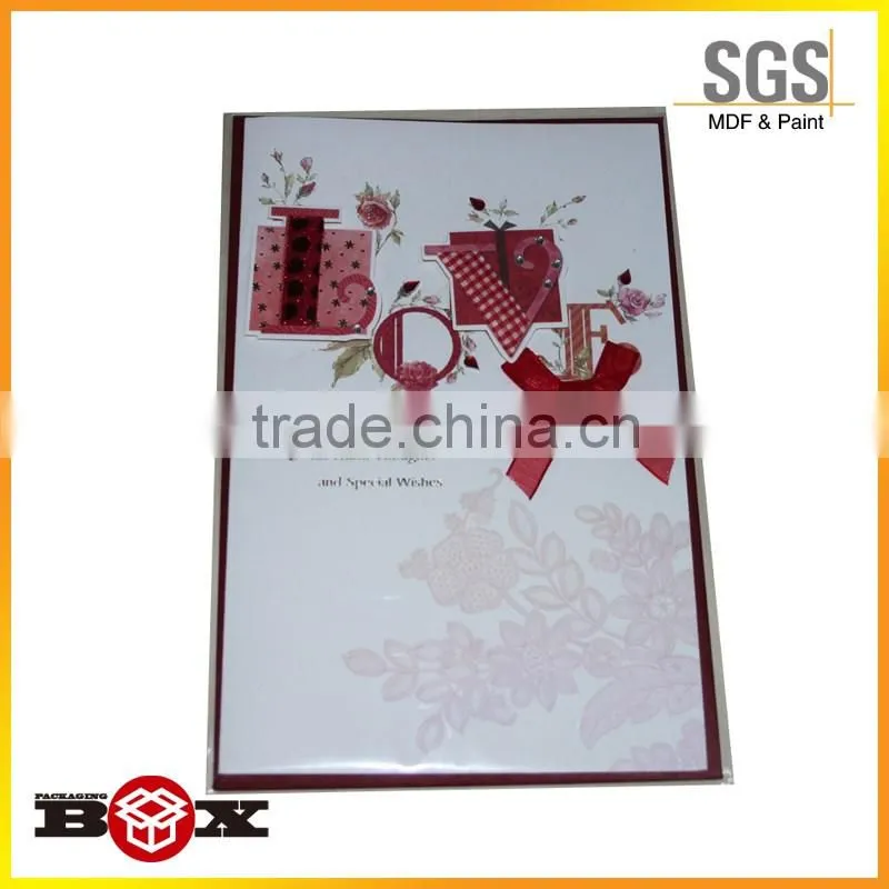 Paper cut greeting card