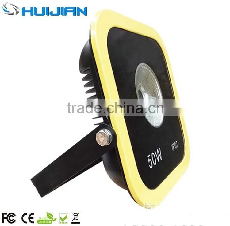 IP65 yellow housing outdoor LED flood lighting 50W