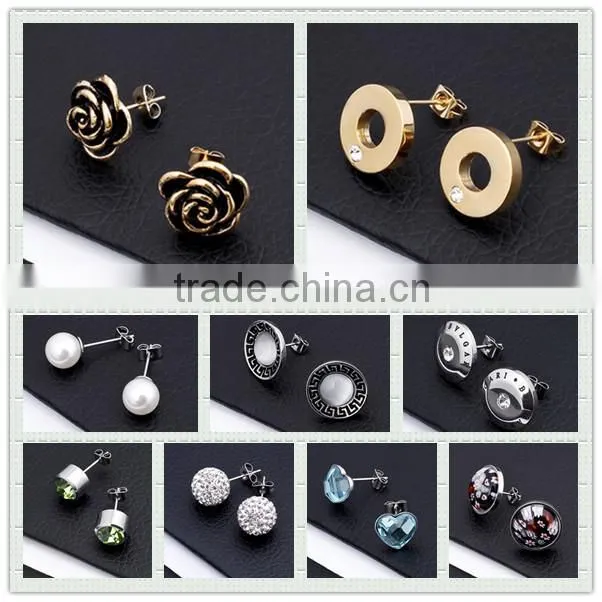 Fashion earring made in Stainless Steel , Water Droplet Pearl Earring,pearl jewelry
