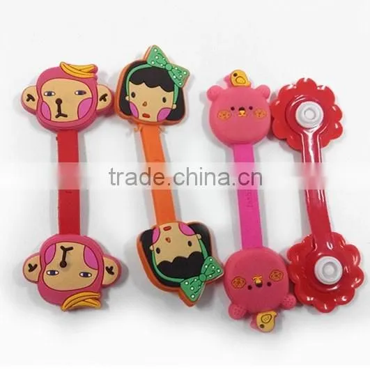 Cartoon Custom Shaped Cute Rubber Headphones cable winder