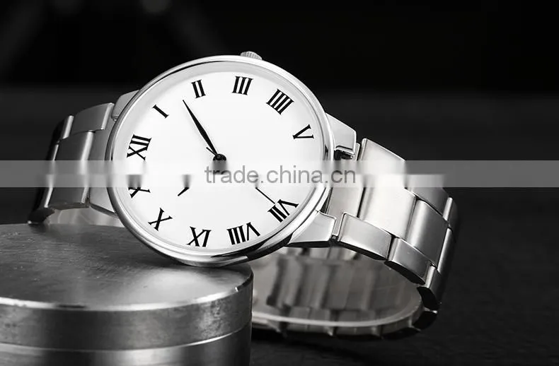 Quartz Stainless Steel Watch Water Resistant