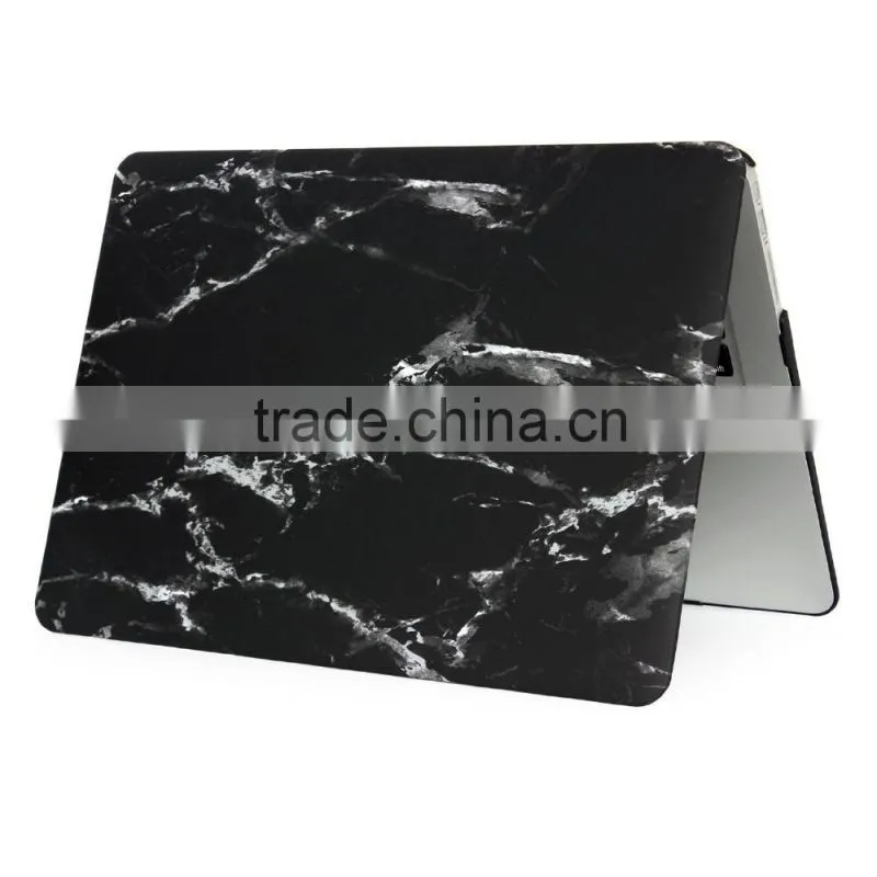 White+Gold Rubberized Hard PC Marble Case for MacBook 13 inch