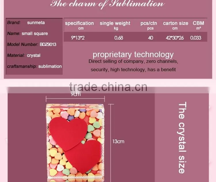 Sublimation Crystal Gift Items For Home Decoration