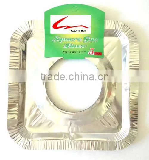 10 pack household square aluminum foil burner cover liner