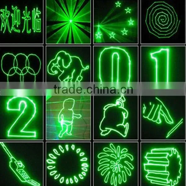 3W Green DPSS animation writing laser light