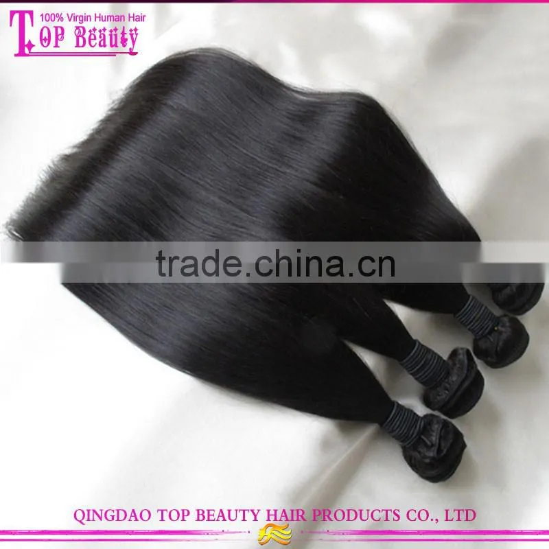 Wholesale silky straight long hair extension 100% remy virgin peruvian long hair