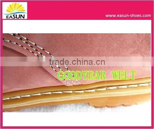 Fashion Goodyear welt women safety shoes with sheepskin lining