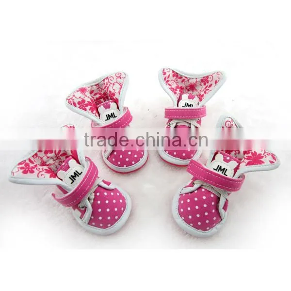 JML latest design durable canvas dog shoes for sale OEM canvas shoes for dog pet