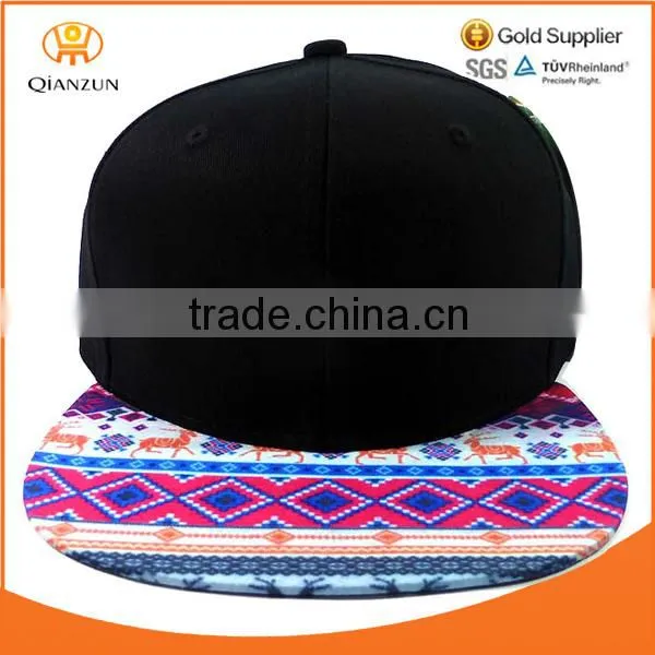 floral flat brim custom flat top floral print snapback hat