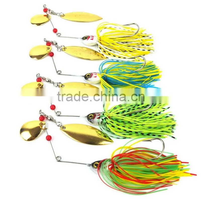 4Colors 20.5g fishing lure Spirit Spinner Bait soft Lures Fishing Hard Bait Blades Hooks Metal Spoons buzzbait