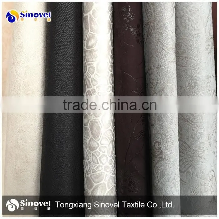 100% Polyester Women's coat fabric winter coat fabric sude fabric bonded fur