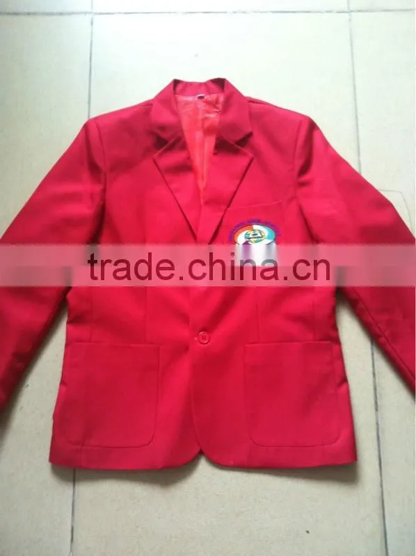 Wholesale customized 12-15years old school blazer uniform