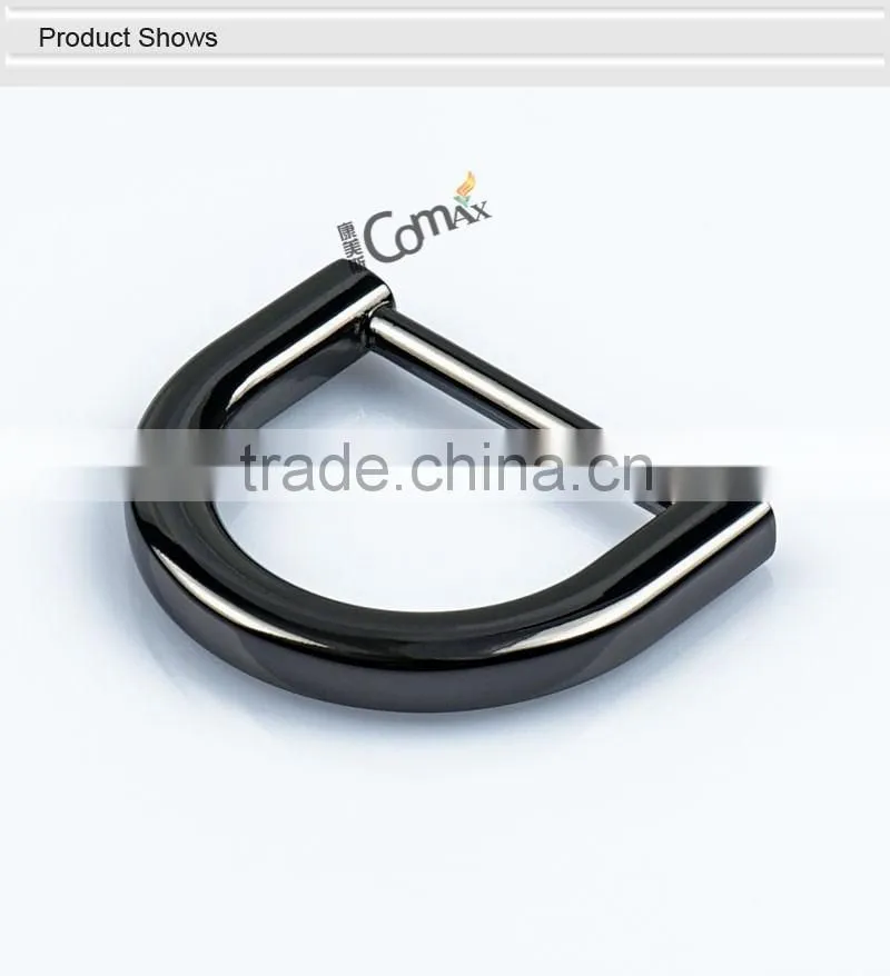 Smooth Gunmetal Backpack Ring Black Alloy Bulk Metal D Ring