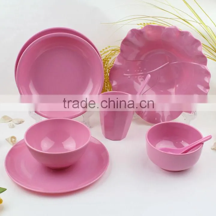 custom color melamine dinner set