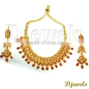Kundan Bridal Necklace Sets, Jaipur Bridal Kundan Necklace Sets, Kundan Jewelry