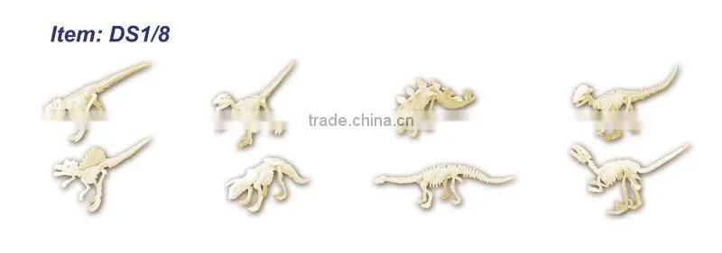 Dig and discover dinosaur skeleton kit, 8 assorted