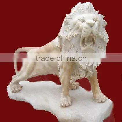 Western lion statue