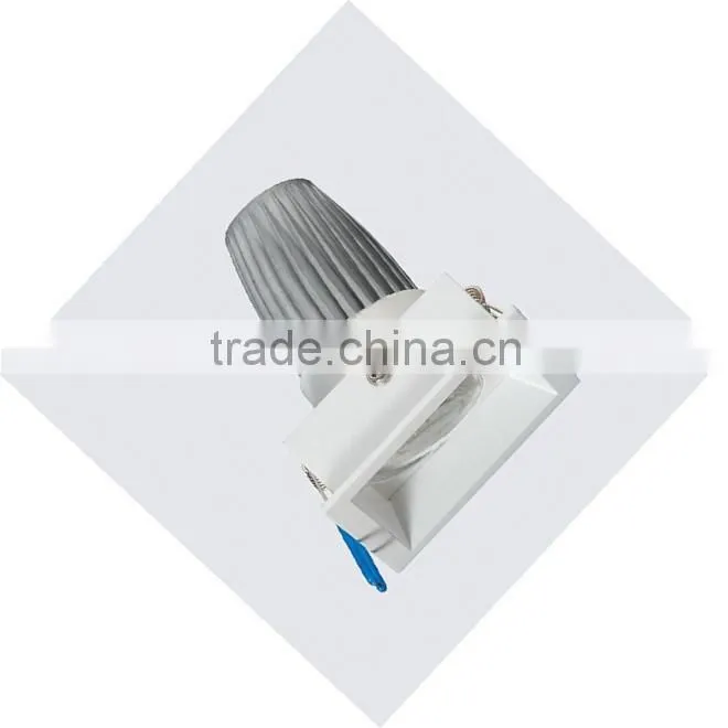 Anti-glare design 4W 7W 10w recessed cob led square downlight BW8210