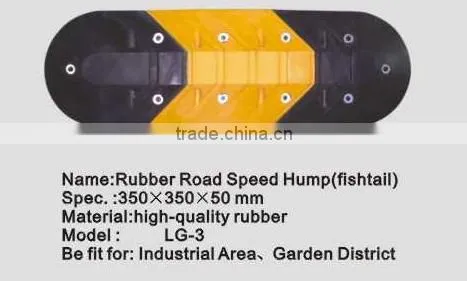 factory rubber reflective speed bump