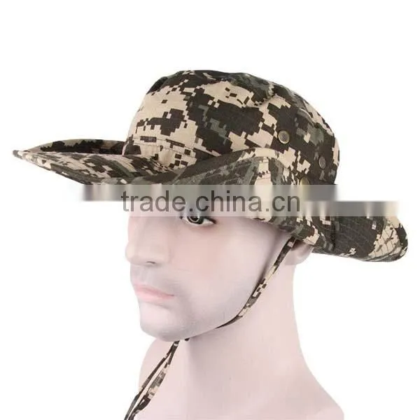 high quality men's fishing hat,camouflage sport hat,camouflage bucket hats