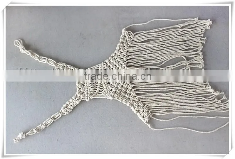 Wholesale latest design knitted natural necktrim crochet neckline for wommen clothes
