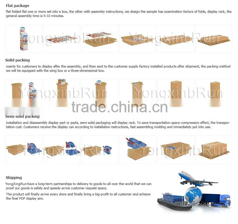 pop up cardboard display stand