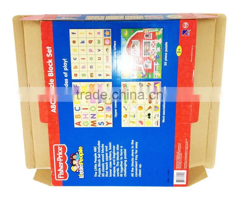 wood puzzle paper packaging boxes