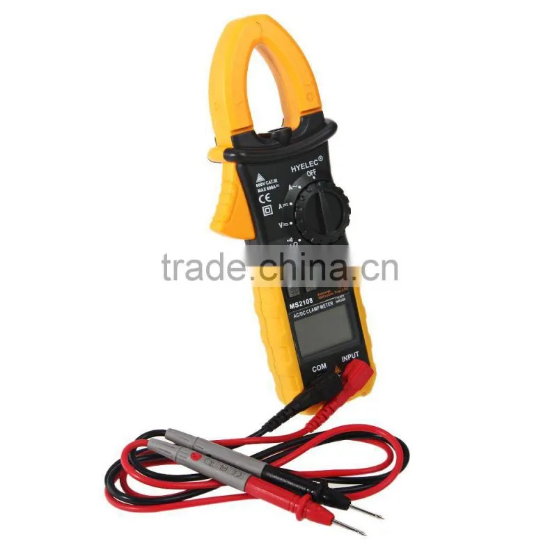 MS2108 Double Insulation 6600 Counts Digital Digital AC/DC Clamp Meter with Surge current testing
