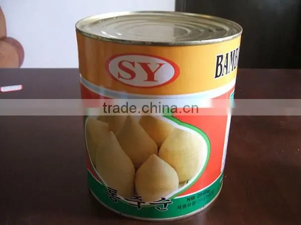 Good quality canned bamboo shoots halves in water