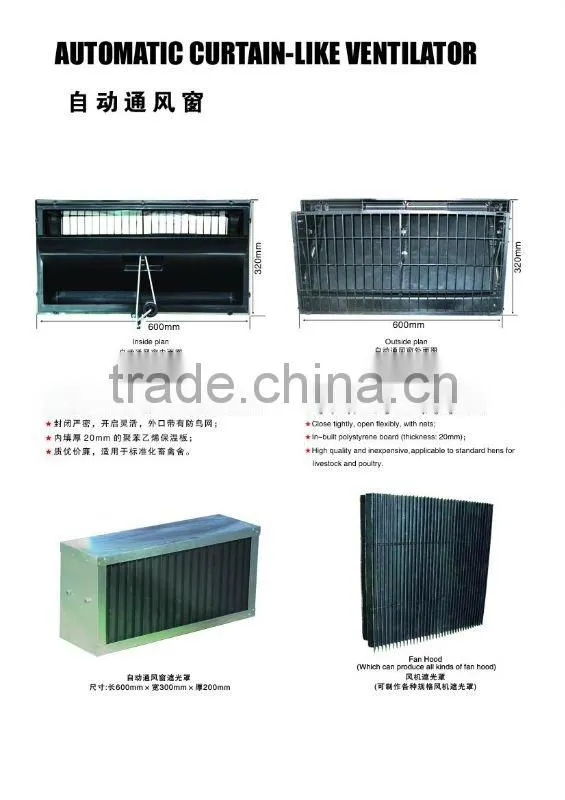 New product !! Automatic wall mouted ventilation window made in china