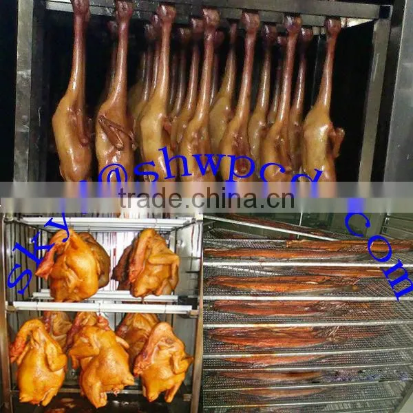 cheap price Automatic fish meat smoking oven,smoke drying machine