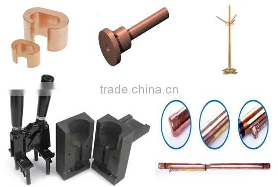 high voltage solid copper bonded steel ground rod