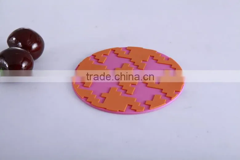 ecofriendly plastic 3d silicone beer coaster