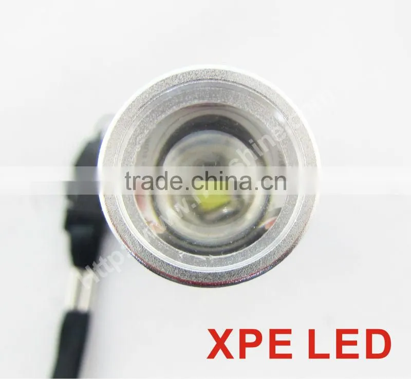 3w xpe adjustable focus beam rechargeable led torch