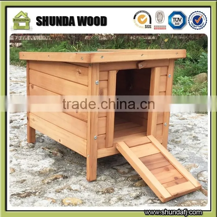 SDR013 Cheap Wooden Cottage House for Cats