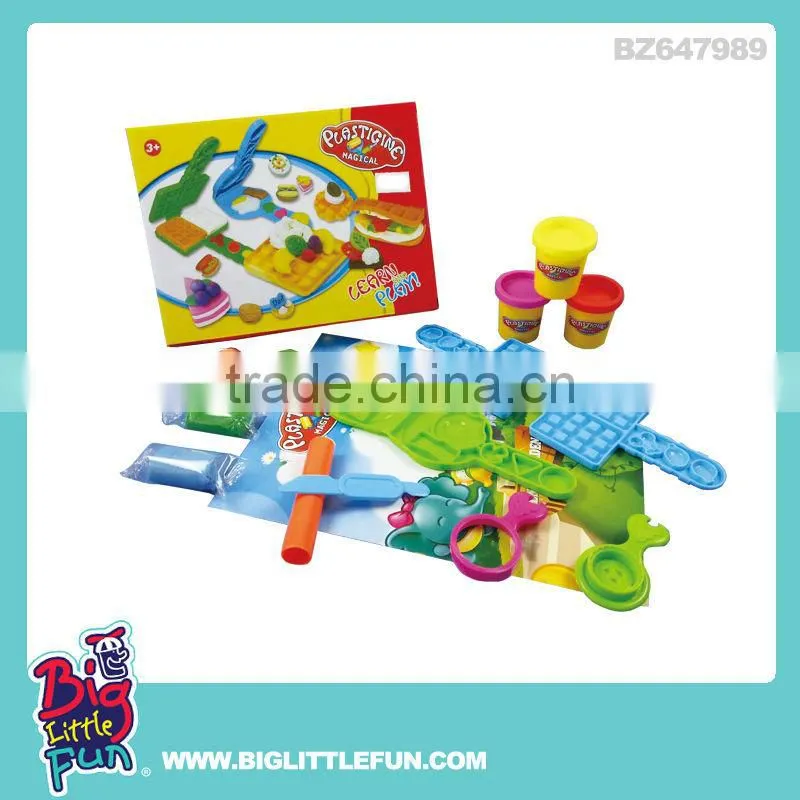 Kids dinosaur world play dough set toy