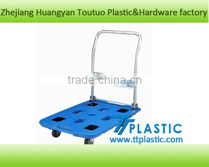hot seller new foldable blow moulding platform hand cart trolley