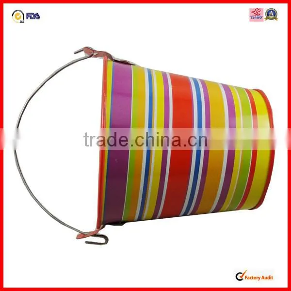 manufactory colored handle galvanized colored tin buckets