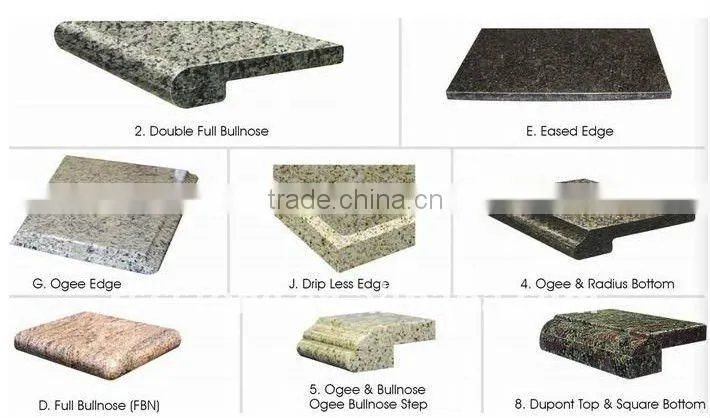 Yellow granite kitchen countertop