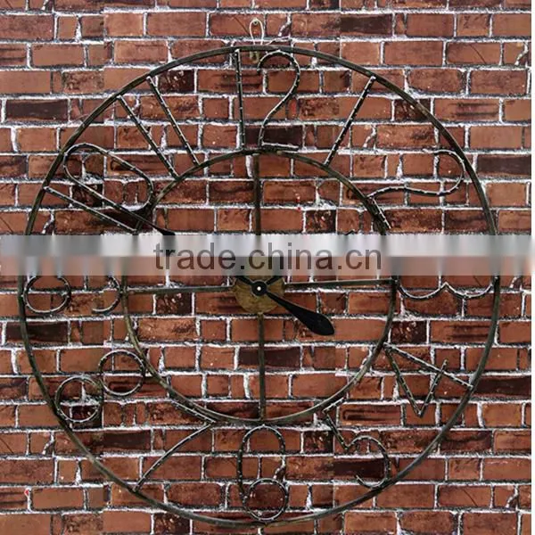 Metal Roman Numeral Clock Home decor wall clocks
