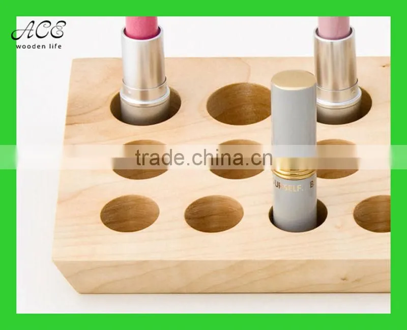 custom wooden lipstick holder