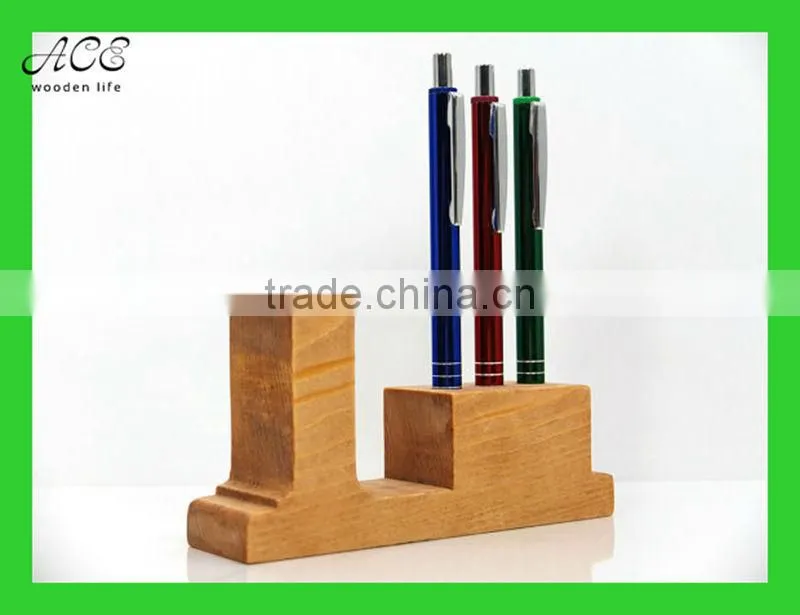 Wooden desk pen holder Pen holder Pencil holder Wooden decoration